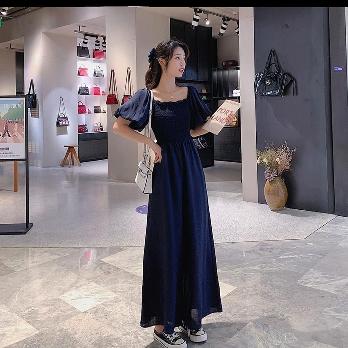 Puff Sleeve Jumpsuit Female Summer - enhanced image 3