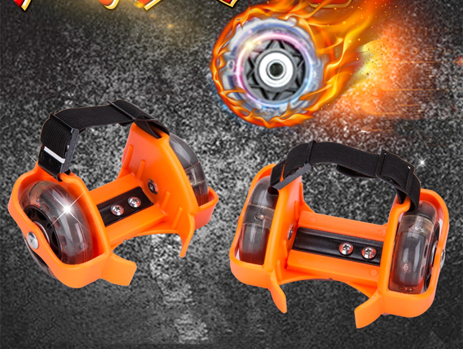Pvc Children's Roller Skates Three-color Luminous Roller Skates - enhanced image 3
