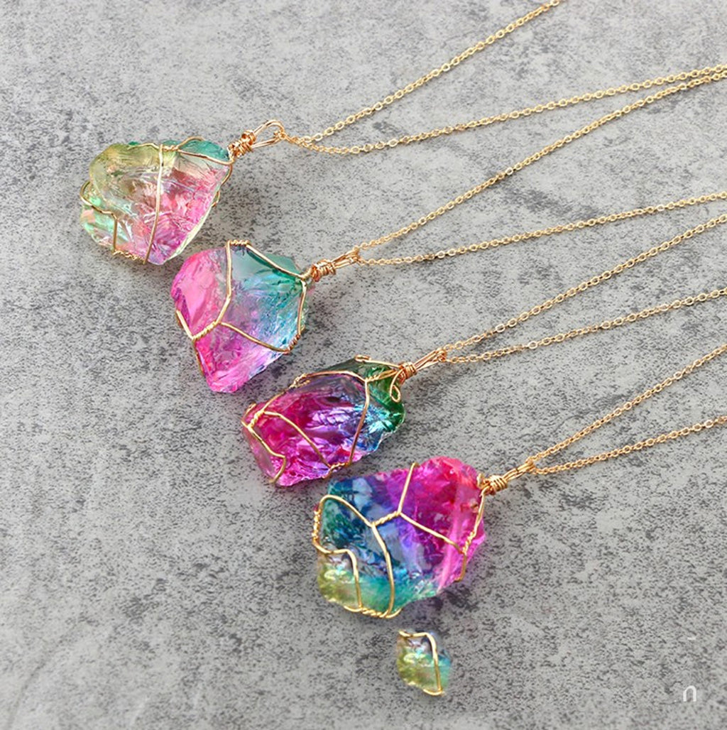 Rainbow Crystal Pendant “Seven Soul Stone” – Wearable Energy. - enhanced image 3