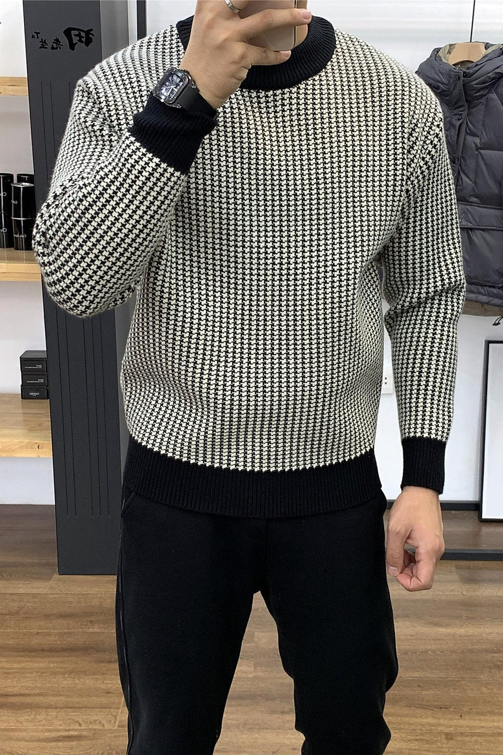 NordKnit™ – Classic Plaid Slim Fit Pullover