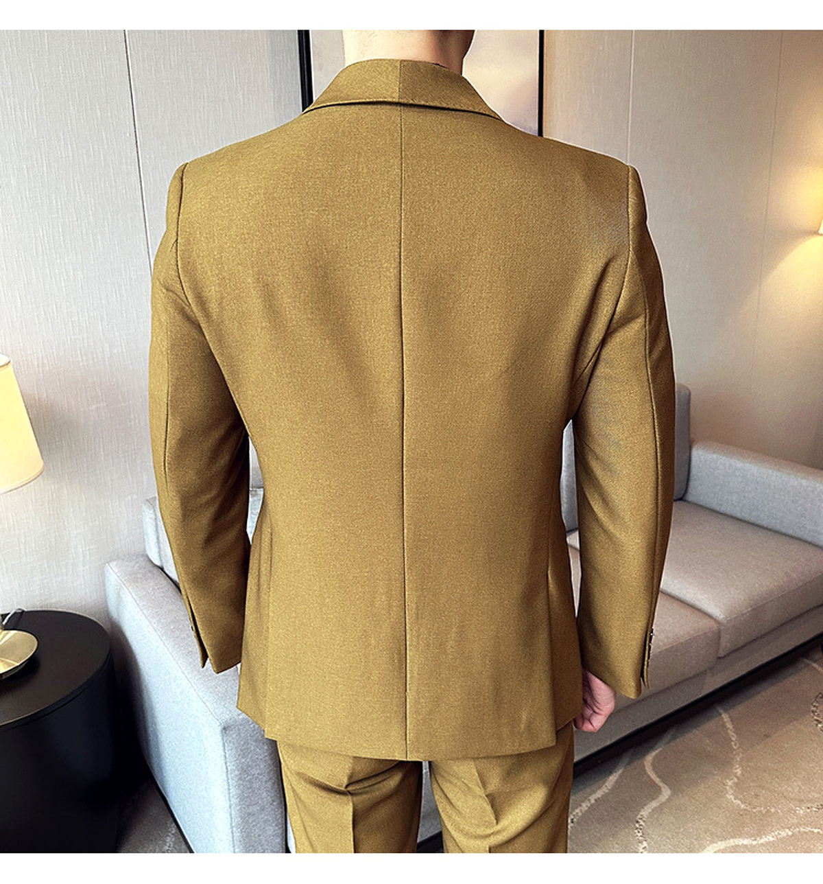 RoyalElite™ Men's Suit – Double-Breasted Business Elegance - enhanced image 3