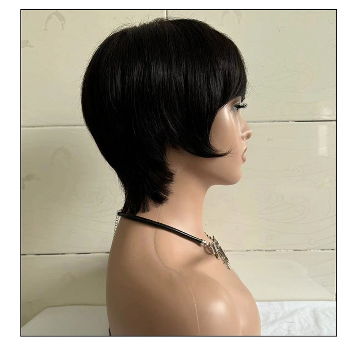 VelvetFlow Short Hair Rihanna Look - Real Human Hair - enhanced image 3