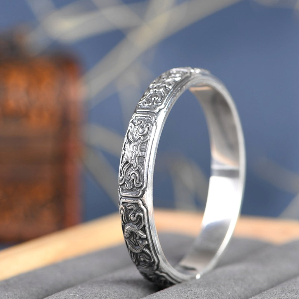 Siam Antique 999 Silver Bracelet Retro Female - enhanced image 3