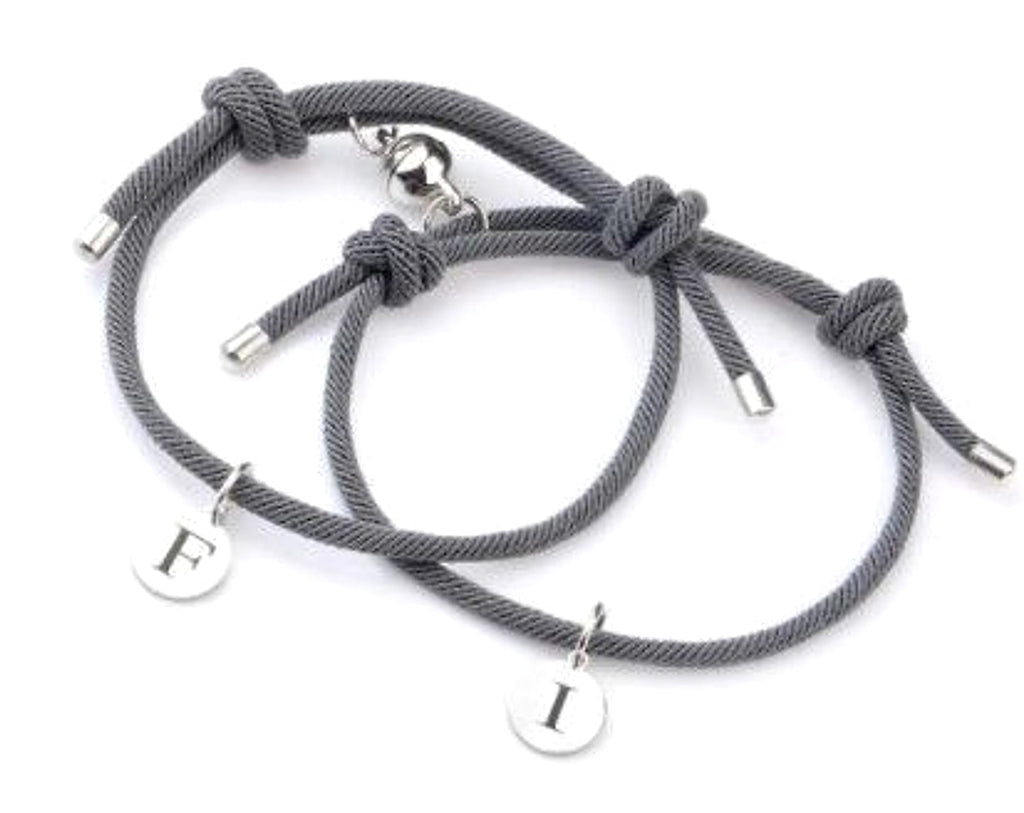 Simple Stainless Steel Magnetic Letter Bracelet – Couple & Friendship Bracelet - enhanced image 3
