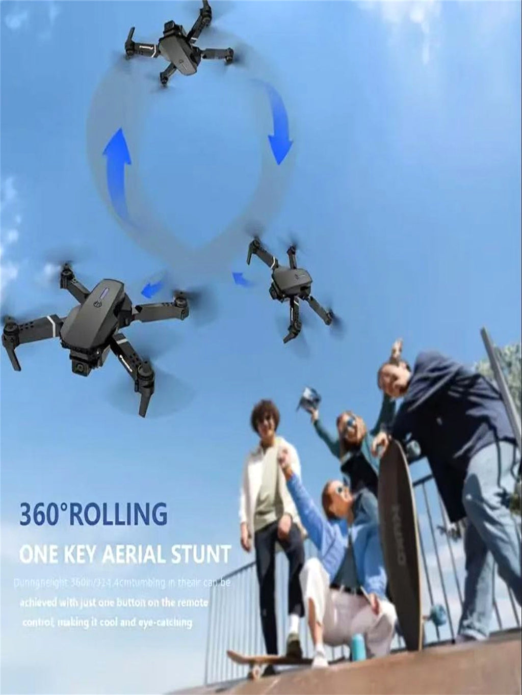 SkyCapture™ – Foldable Smart Camera Drone with 1 Battery (US Warehouse) - enhanced image 3