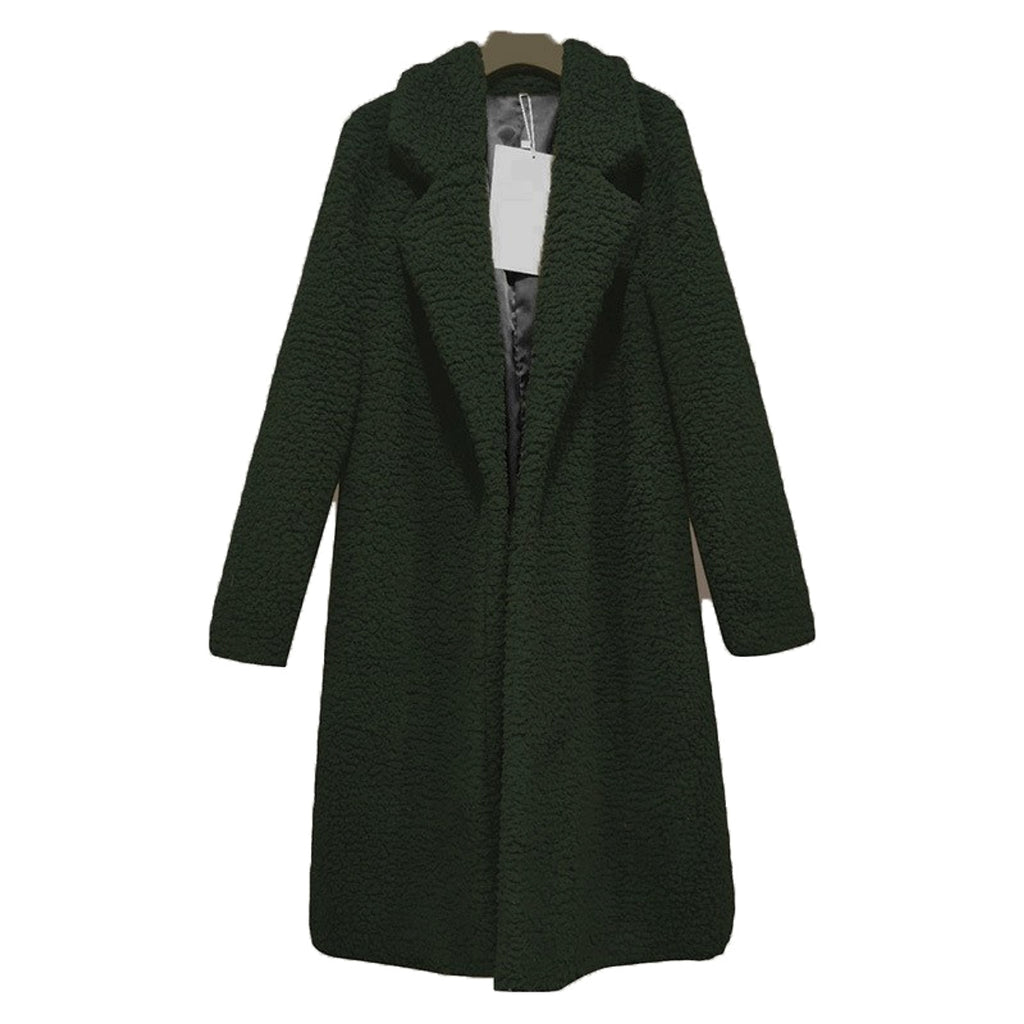 Slim Women's Lapel Long Sleeve Solid Color Street Jacket - enhanced image 3