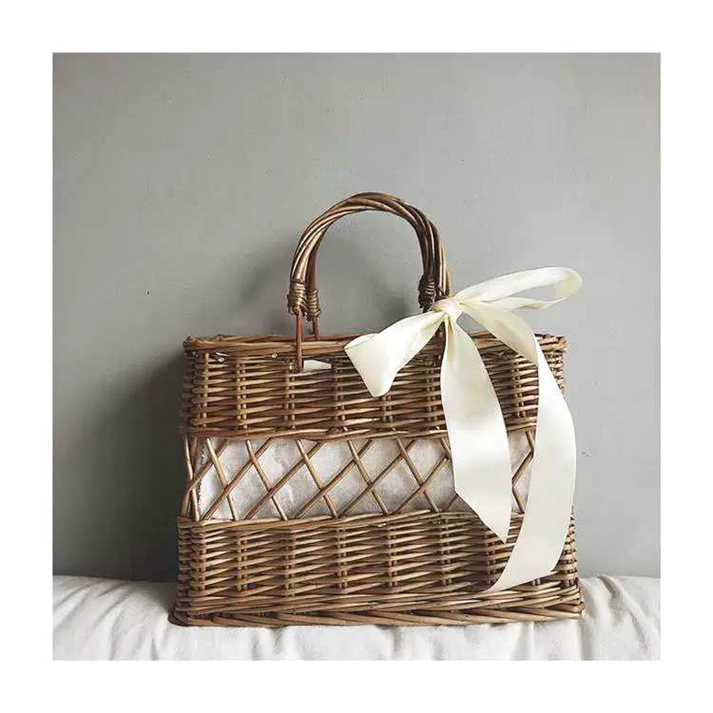 SolunaWeave™ – HollowBlossom Rattan Tote - enhanced image 3