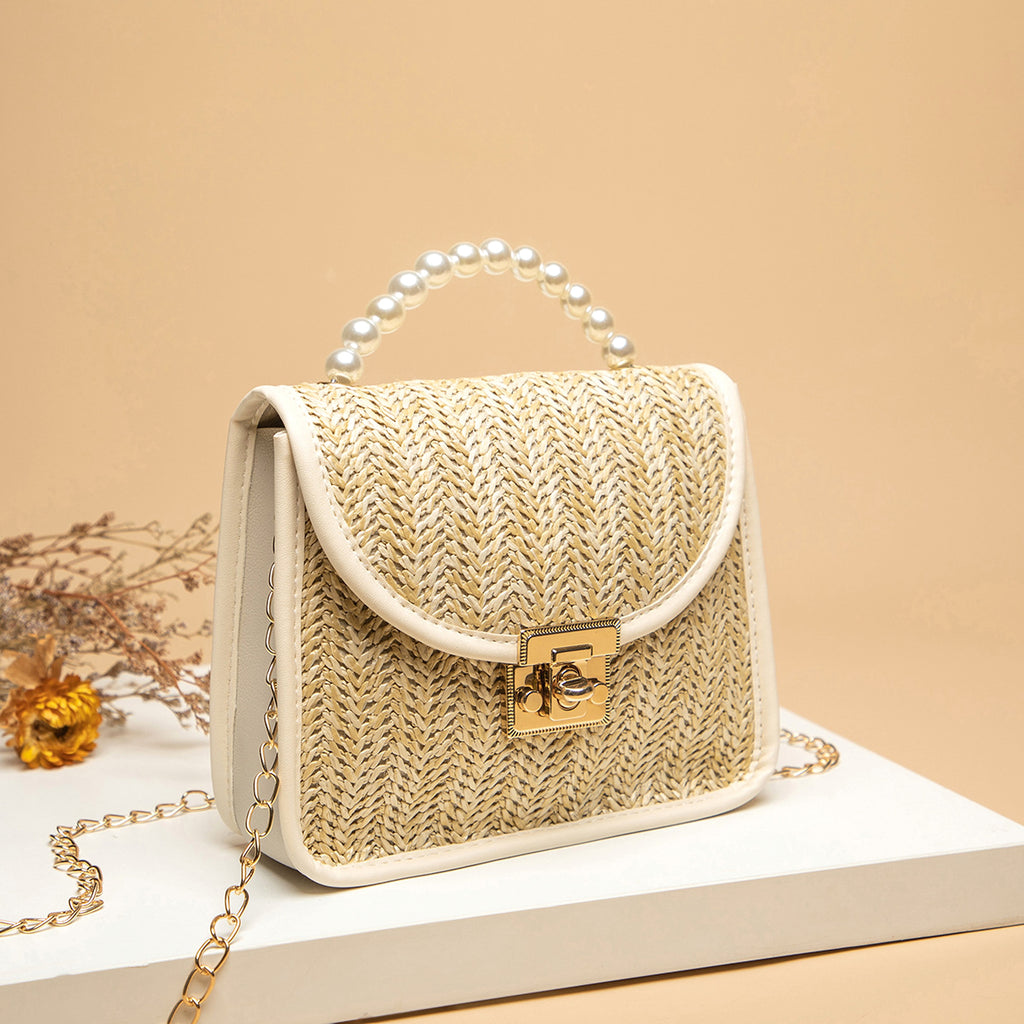 SolunaWeave™ – Petite Pearl Straw Bag - enhanced image 3
