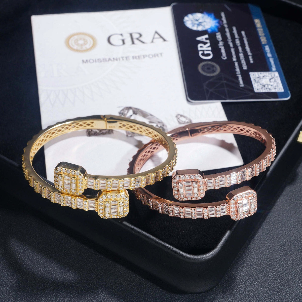 Square S925 Silver Moissanite Bracelet - enhanced image 3