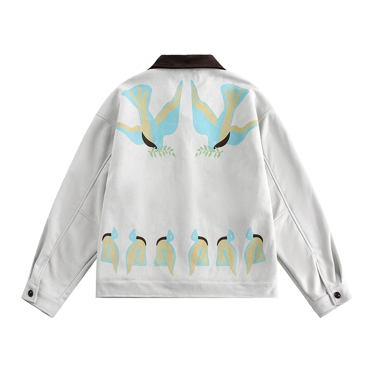 Stitching Contrast Color JacketWomen - enhanced image 3