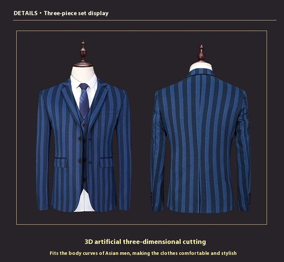 Valcrest™ – Regency Striped Ceremony Suit - enhanced image 3