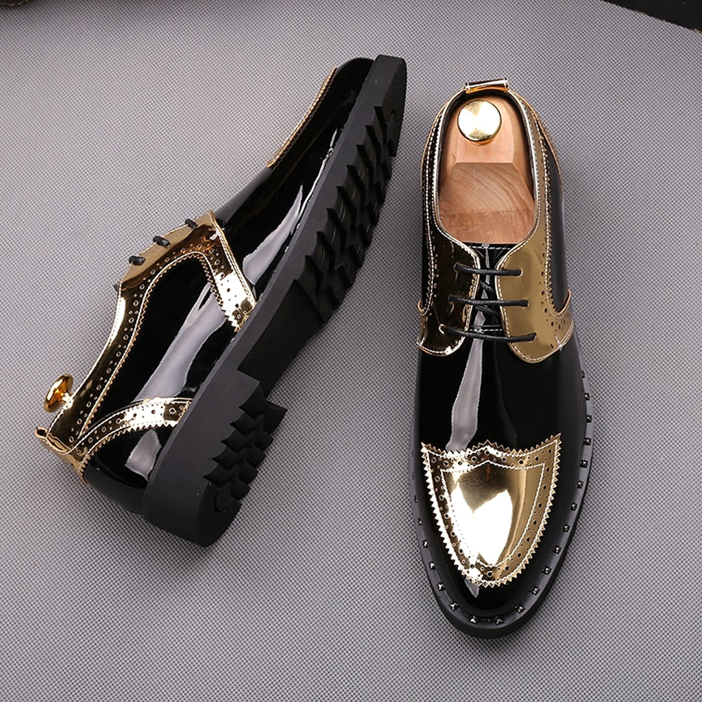Summer British pointed casual leather shoes Men - enhanced image 3