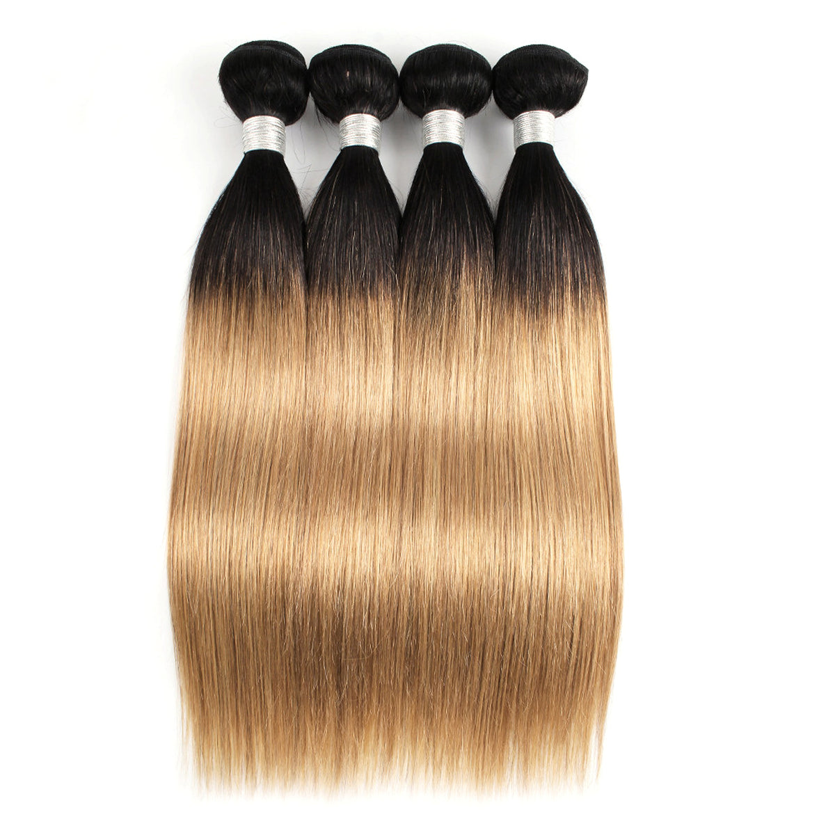 T1b / 27 Brazilian real hair wig curtain - enhanced image 3