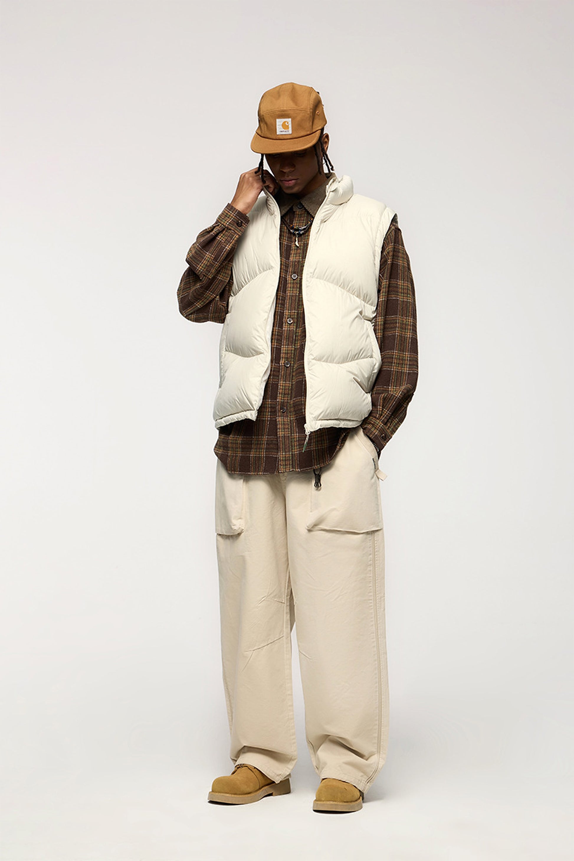 Thin And Portable Puff Down Vest White Duck Down Warm Vest Coat - enhanced image 3