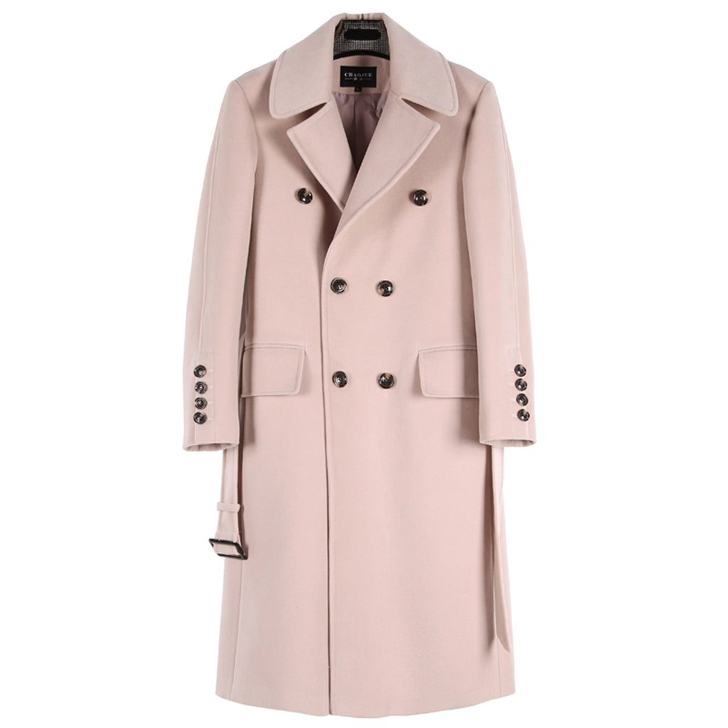 Trench Coat With Belt For Men - enhanced image 3