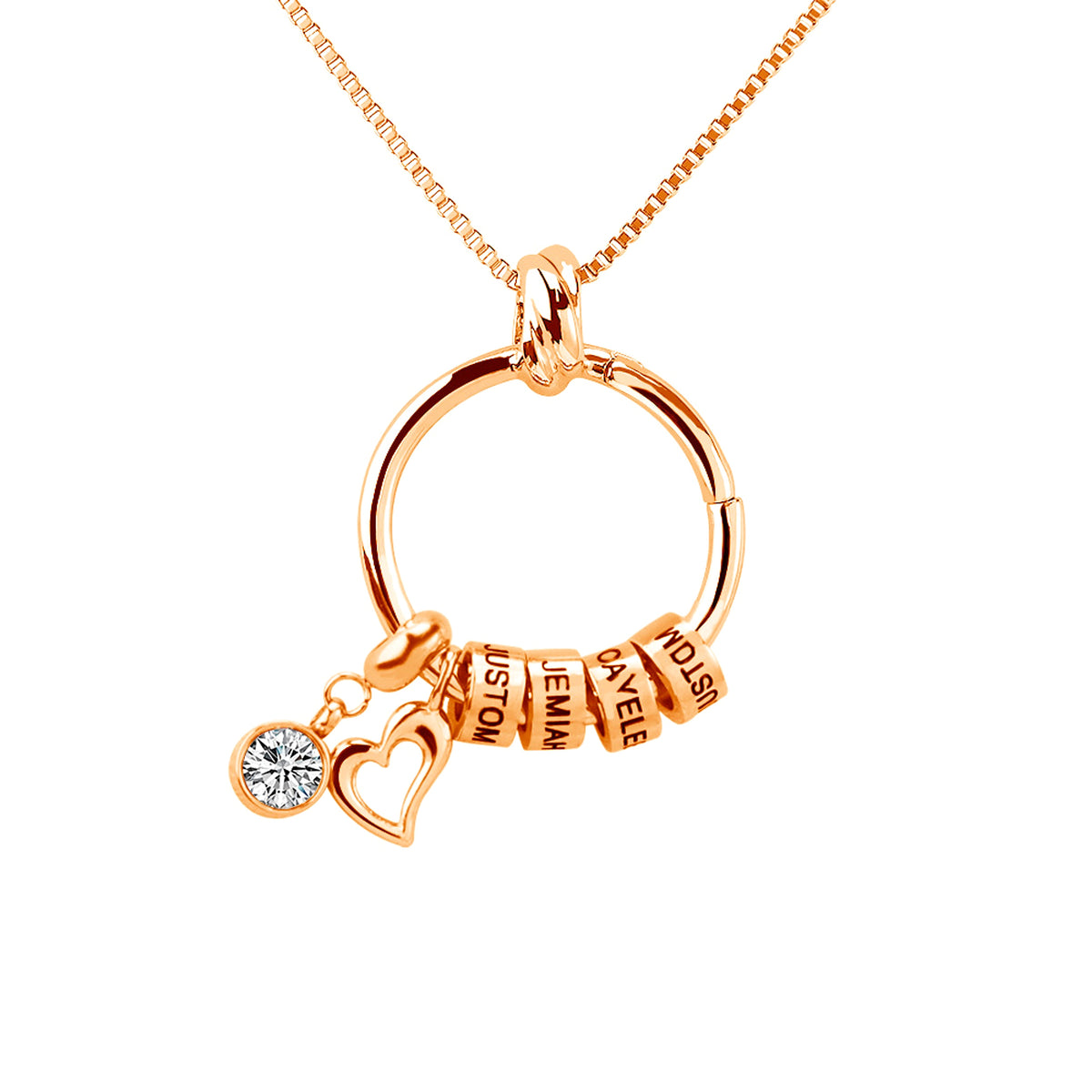 Trendy Love Pendant Exclusive Lettering Necklace With Diamonds - enhanced image 3