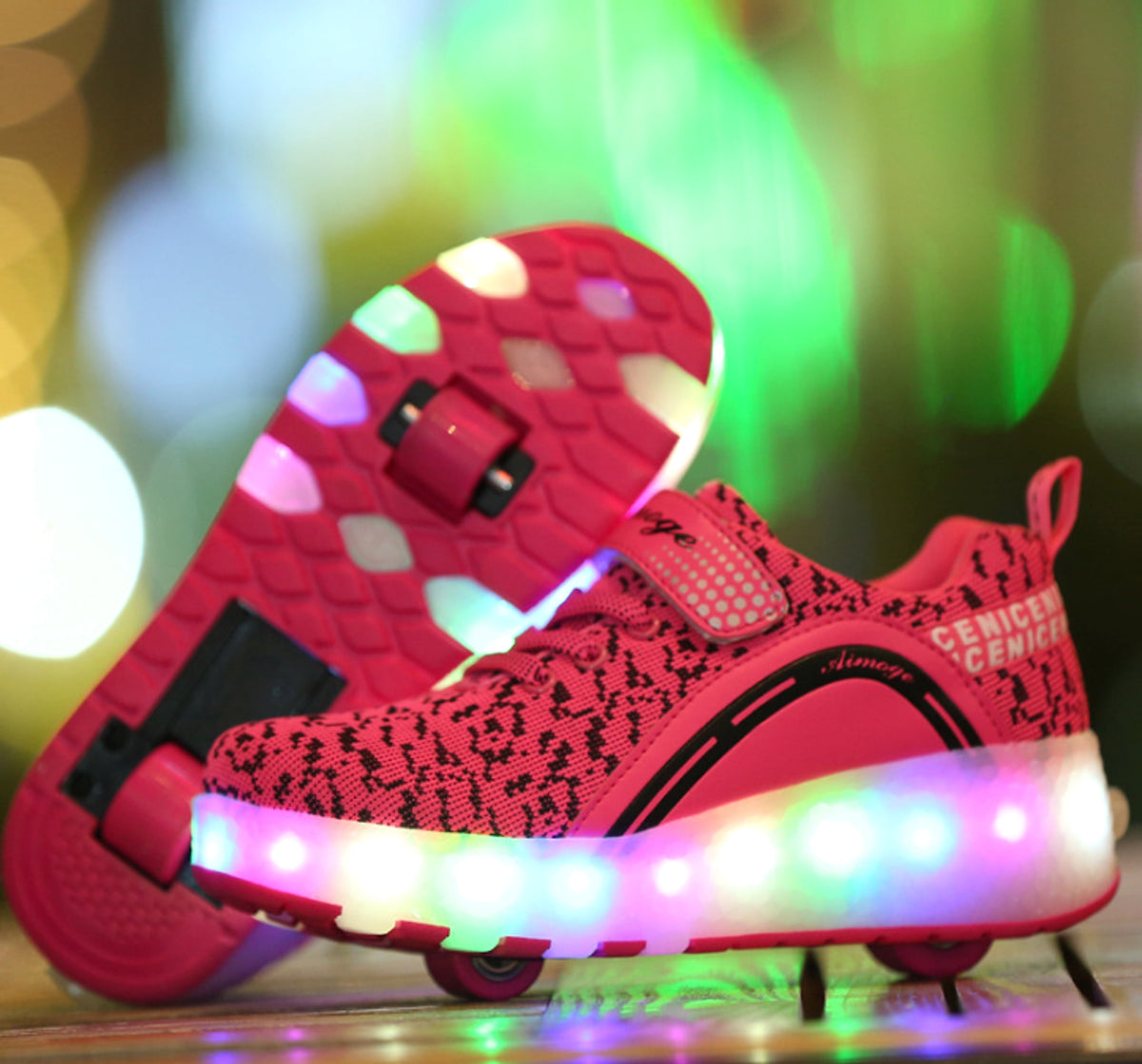 Ultra-light Luminous And Rechargeable Roller Skates - enhanced image 3