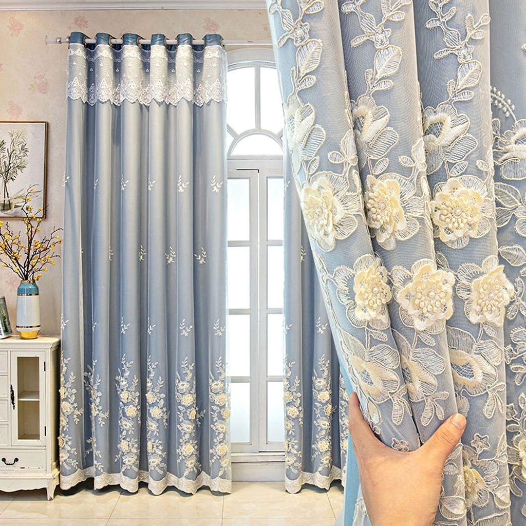 Veloria™ – Double Open Curtain Set – Magnolia Elegance Edition - enhanced image 3