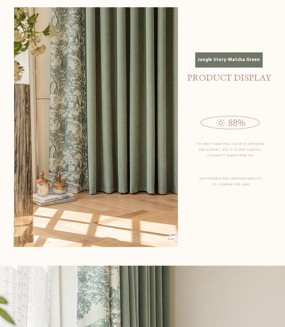 VeluxeDrape™ – French Chenille Blackout Curtain for Bedrooms - enhanced image 3