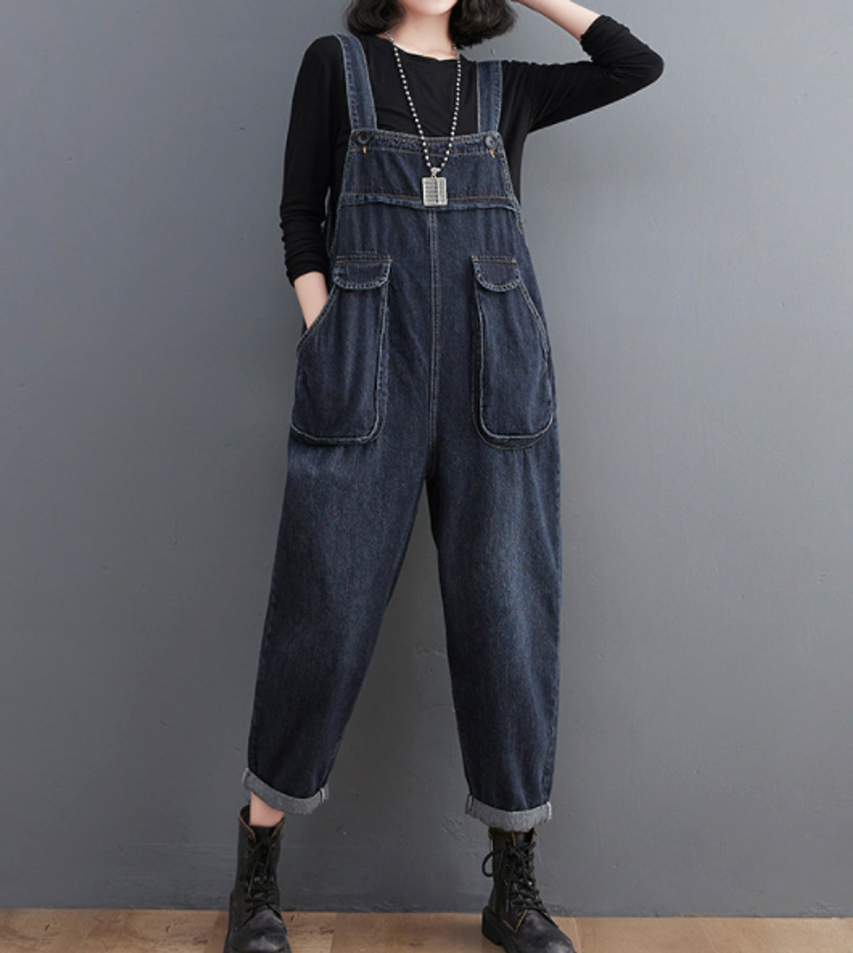 Vintage Oversized Women's Jumpsuit - enhanced image 3