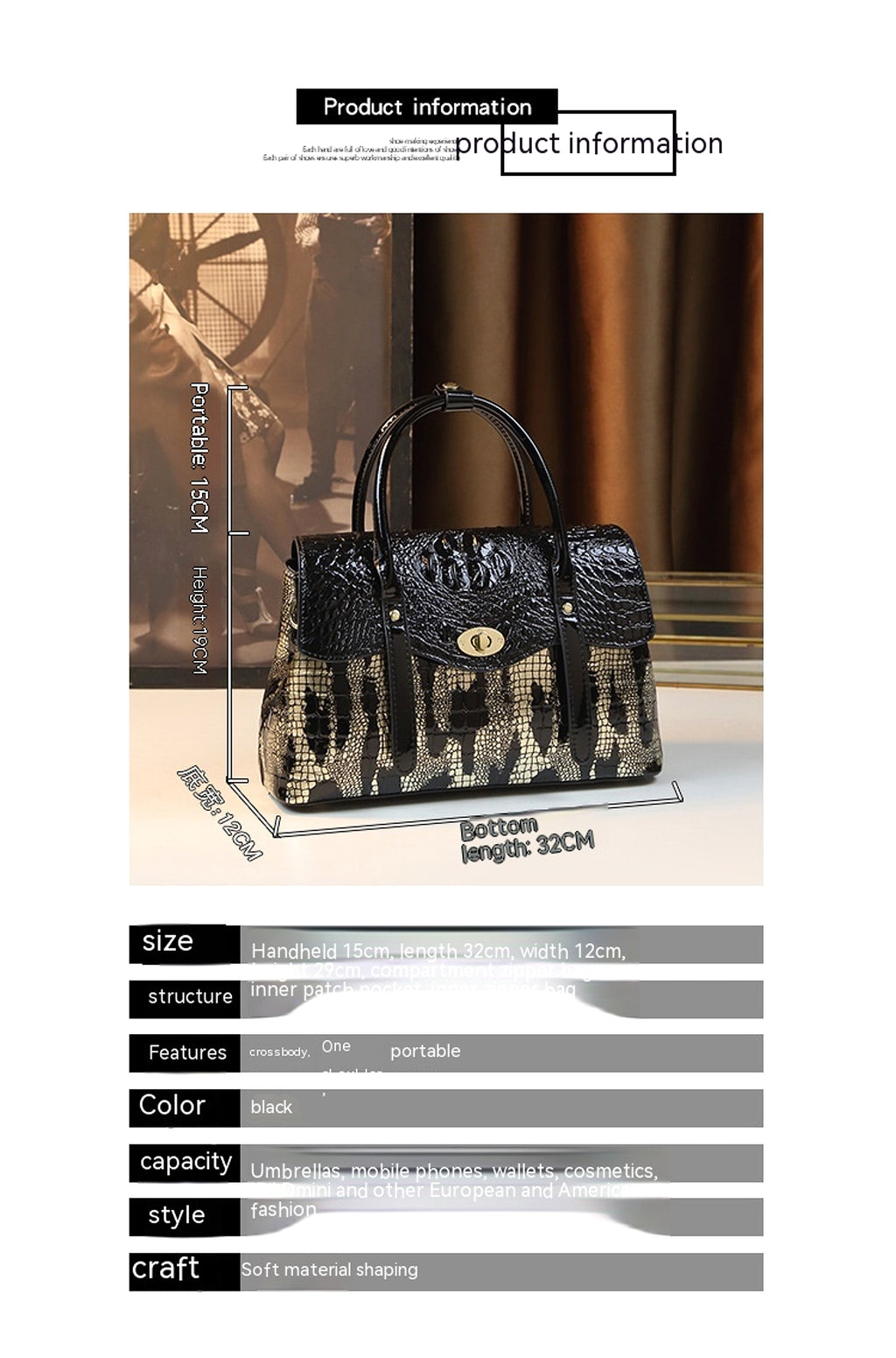 ViperMode™ – Snake Print Shoulder Messenger Bag - enhanced image 3
