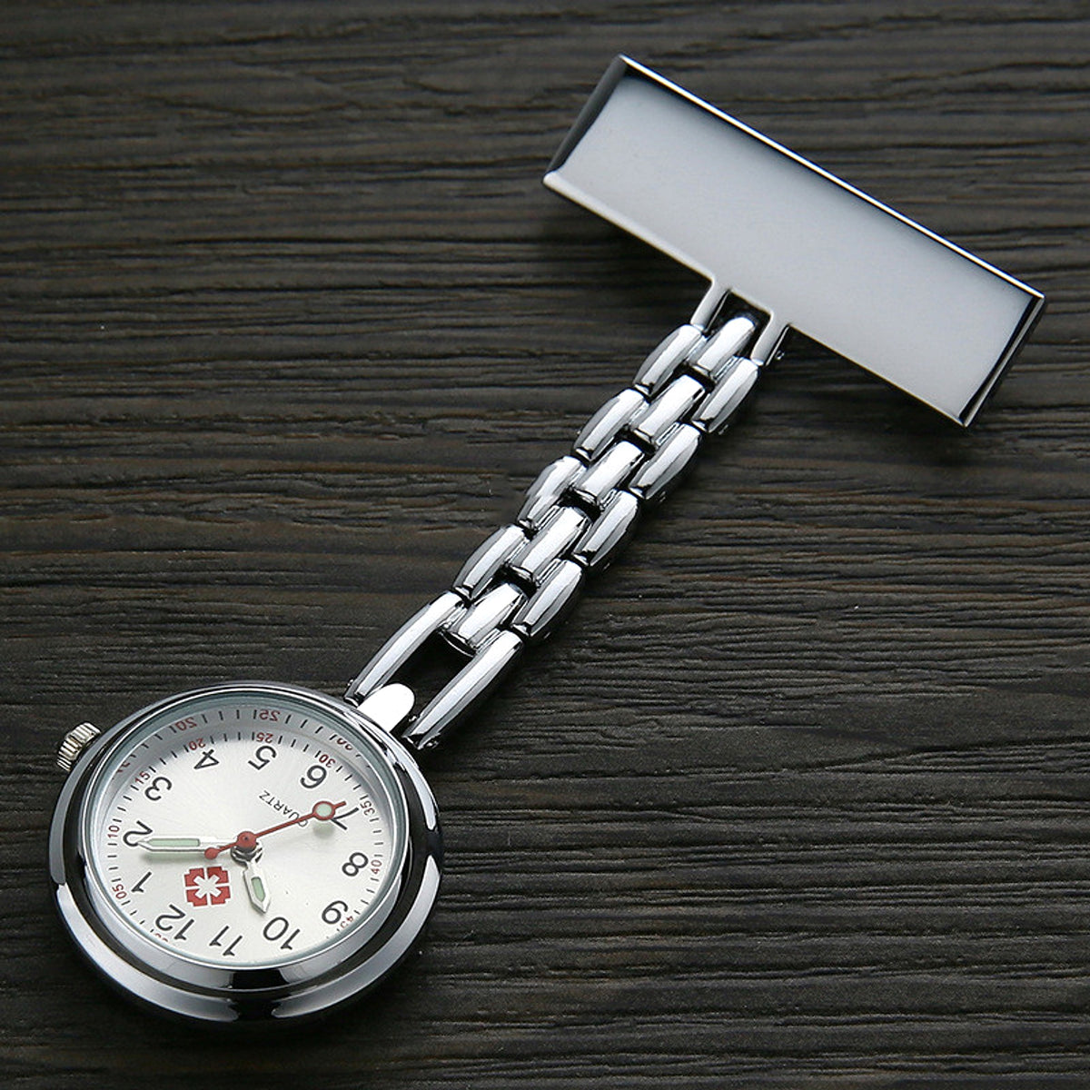 Waterproof Doctor & Nurse Clip-On Chest Watch – Medical Lapel Timepiece - enhanced image 3