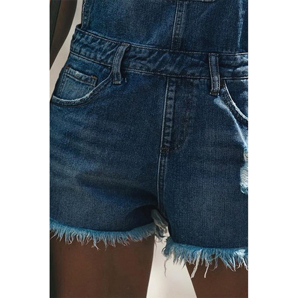 Women Casual Suspender Trousers Jeans - enhanced image 3