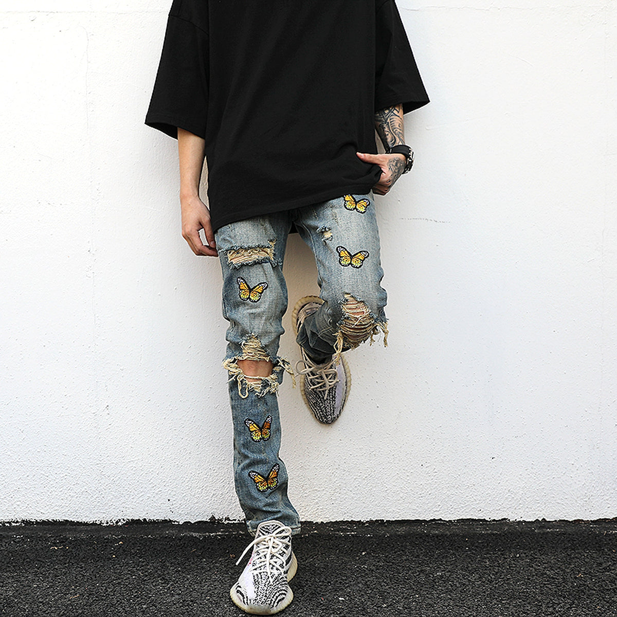 Women 's Butterfly jeans - enhanced image 3