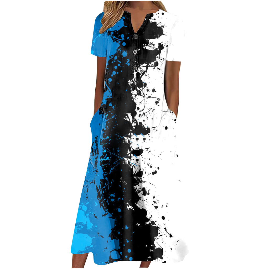 Women’s Summer Midi Dress – Casual, Light & Pocket-Ready - enhanced image 3