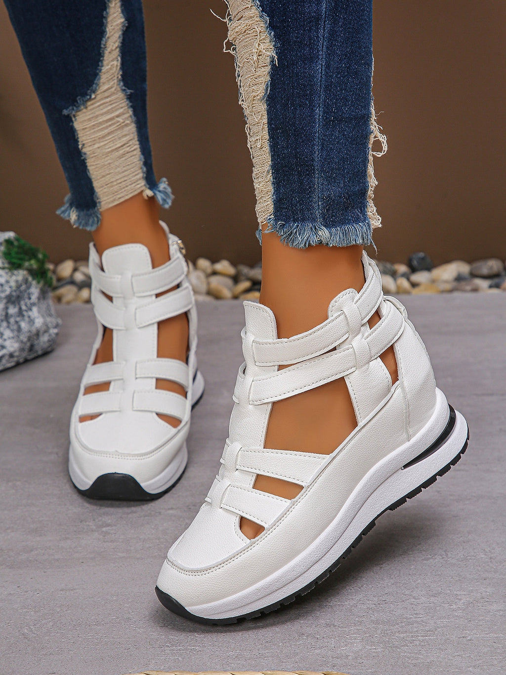 ALLFASHION™ – AirWave Velcro Platform Sandals - enhanced image 3