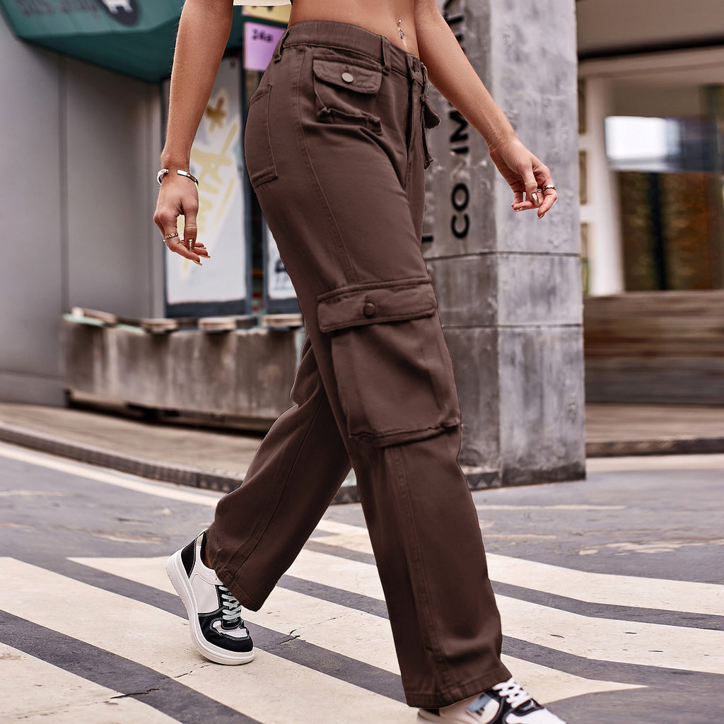 Women's Multi-pocket Design Jeans Casual - enhanced image 3