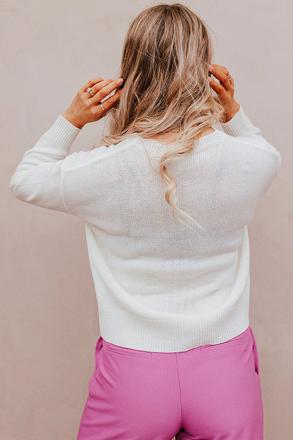 Women's Warm Leisure All-matching Printed Sweater - enhanced image 3