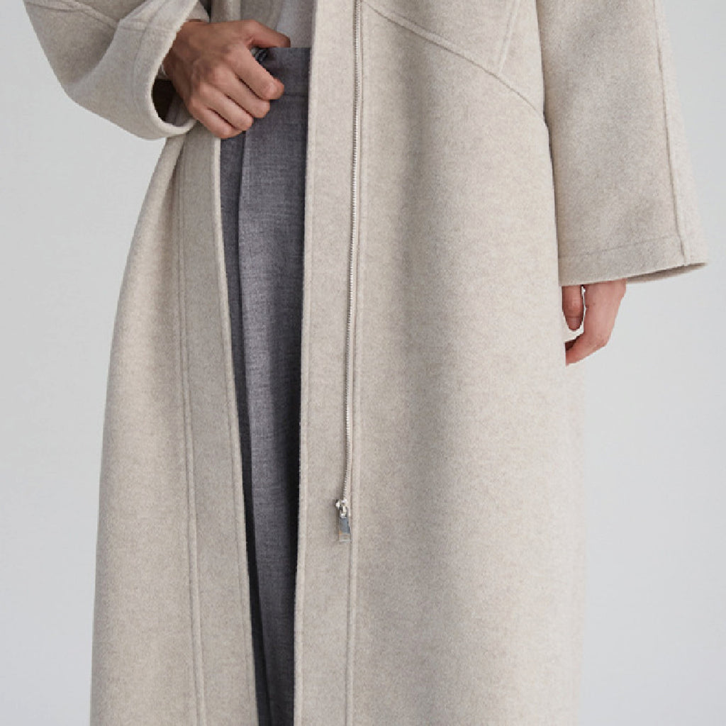 Women's Woolen Overcoat Long Coat Jacket - enhanced image 3