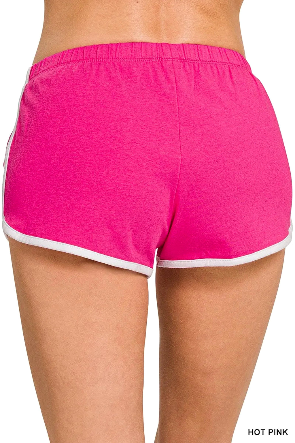 Zenana Elastic Waistband Dolphin Shorts - enhanced image 3