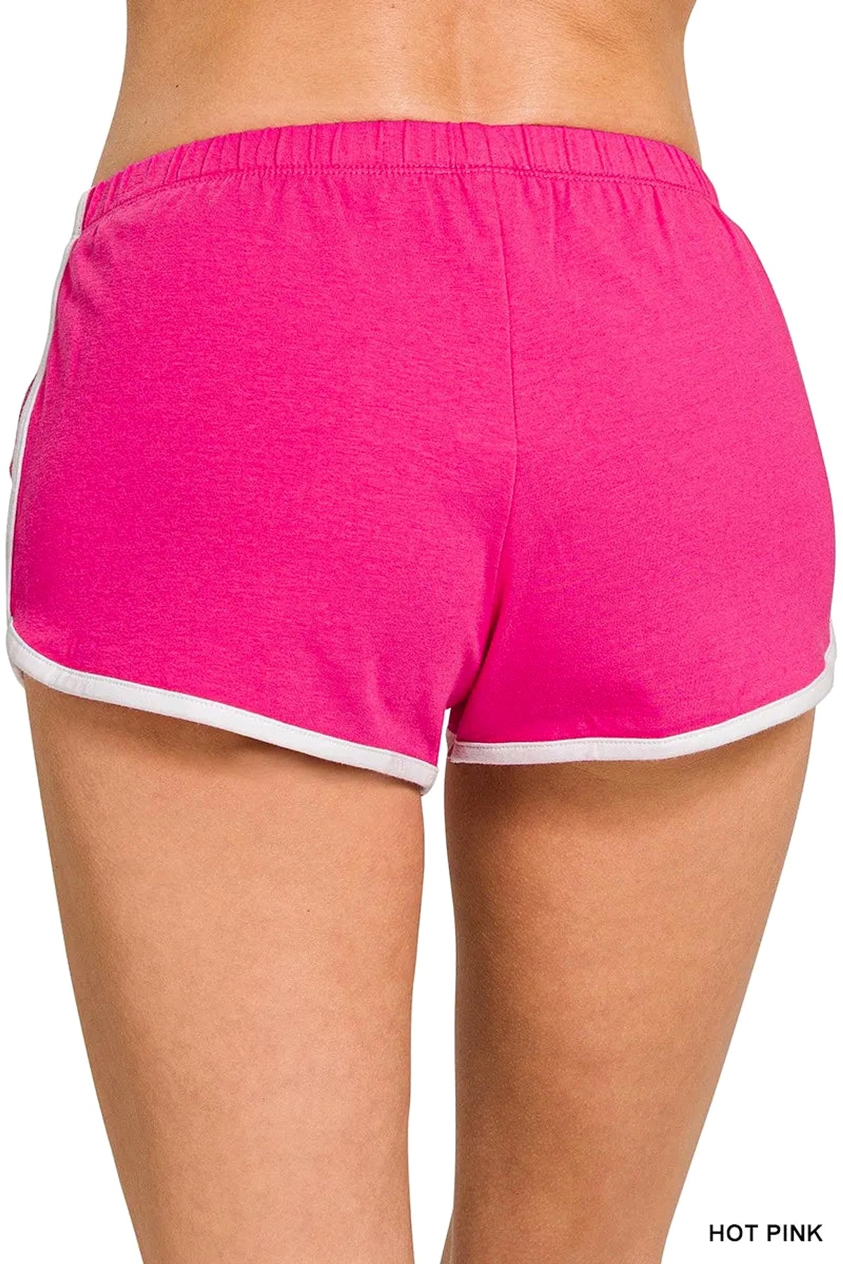 Zenana Elastic Waistband Dolphin Shorts - enhanced image 3