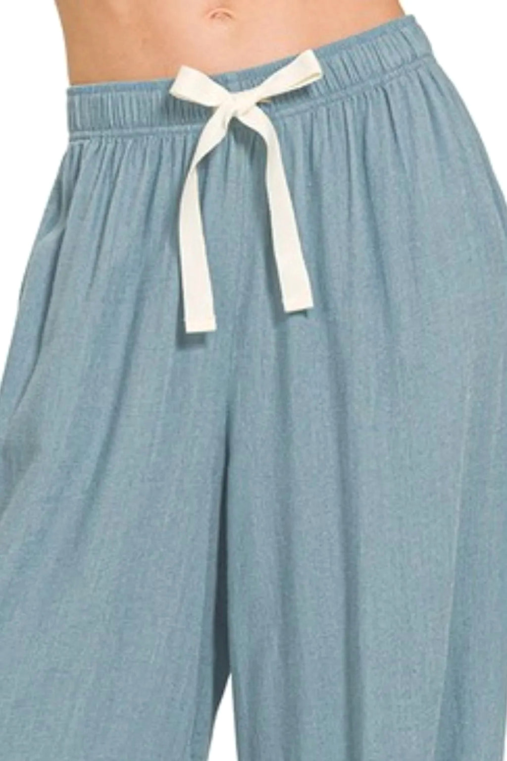 Zenana Linen Drawstring Pants - enhanced image 3