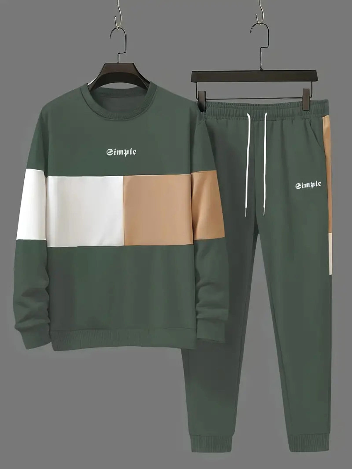 3D Digital Printing Leopard Retro Crew Neck Pullover Sweatshirt Sweatshirt Suit - enhanced image 4