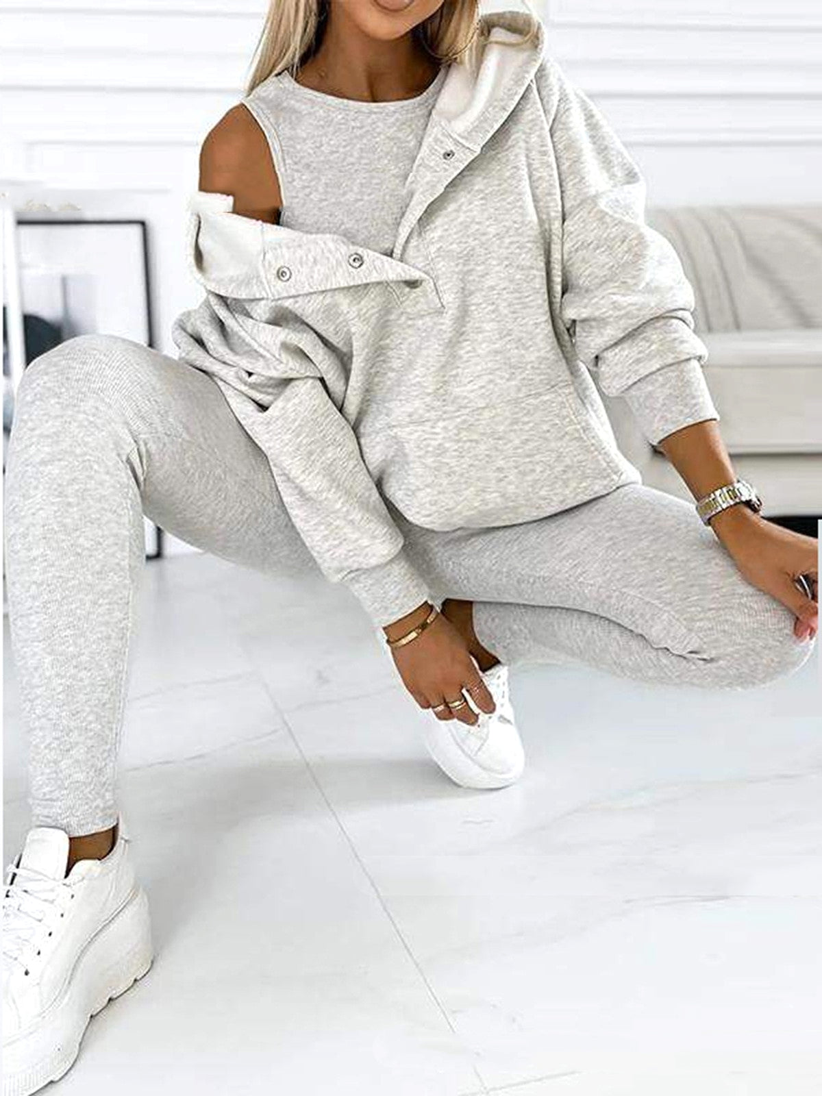 Set Suit Women's Sports Tracksuit - enhanced image 4