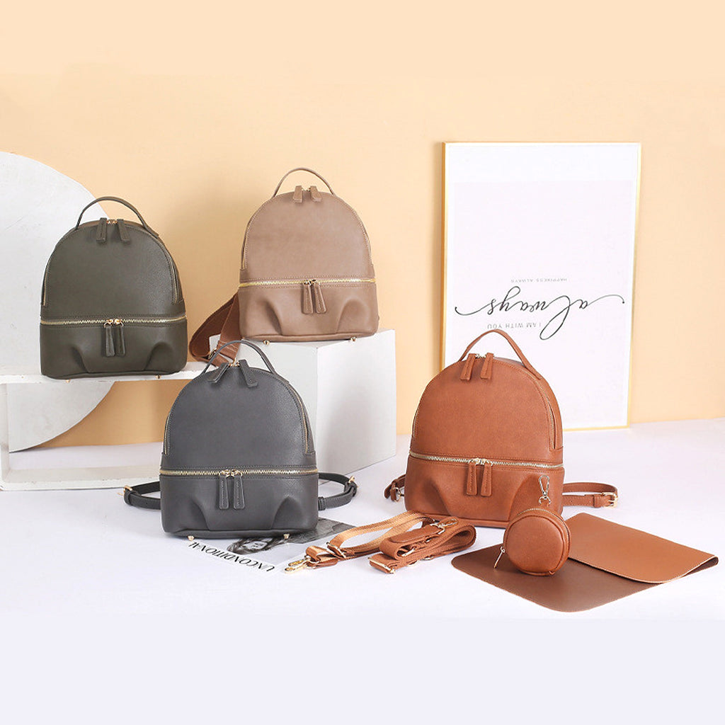 ALLFASHION™ – MiniLeather UrbanMOM Backpack - enhanced image 4