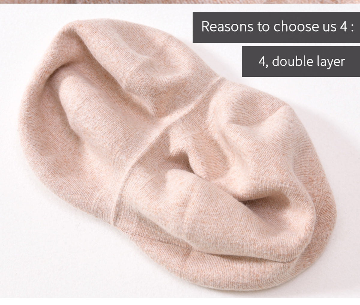 Autumn Winter Berets Hat Women Casual Knitted Wool Beret Wit - enhanced image 4