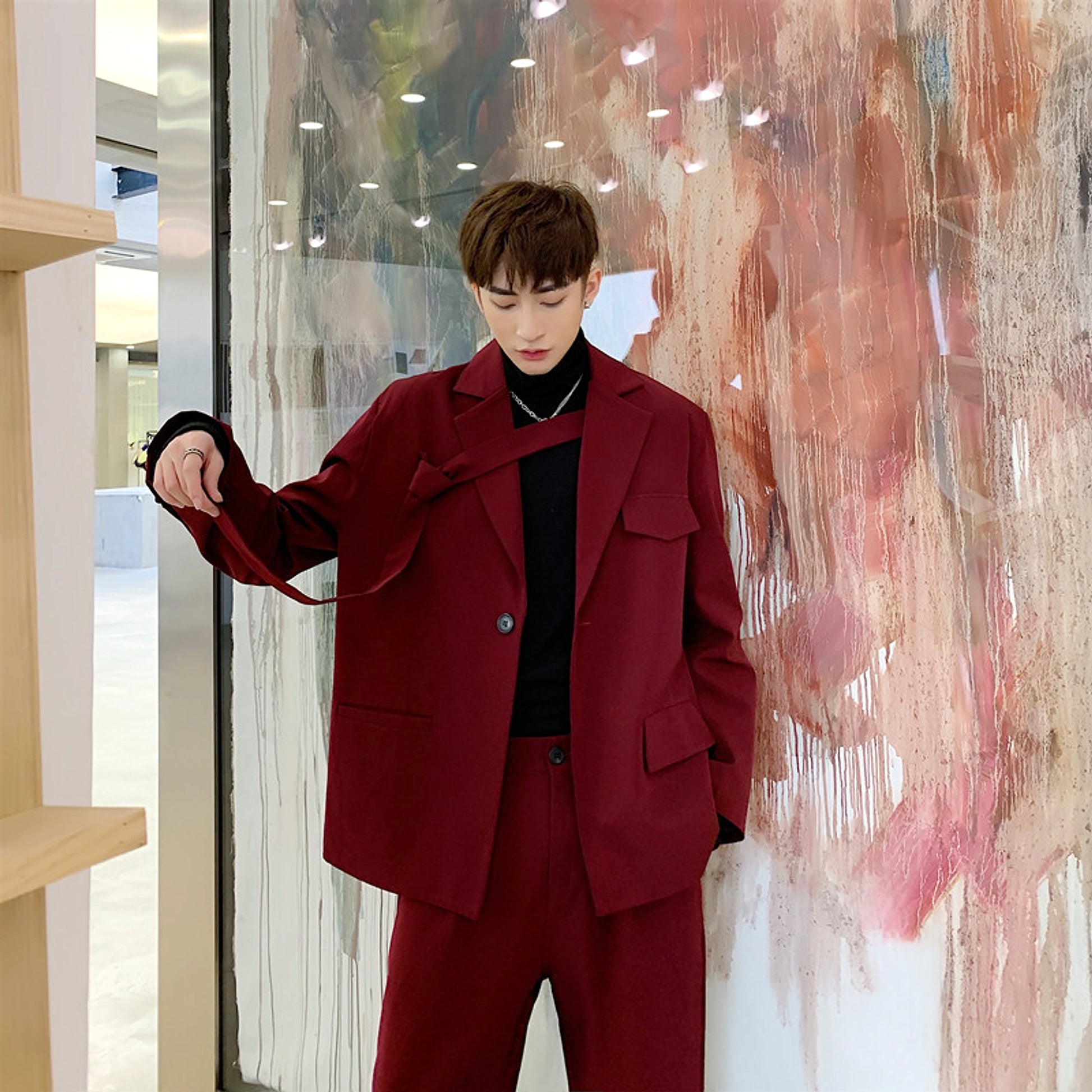 AvantGarde™ Men's Wool Coat – Bold, Innovative & Stylish - enhanced image 4