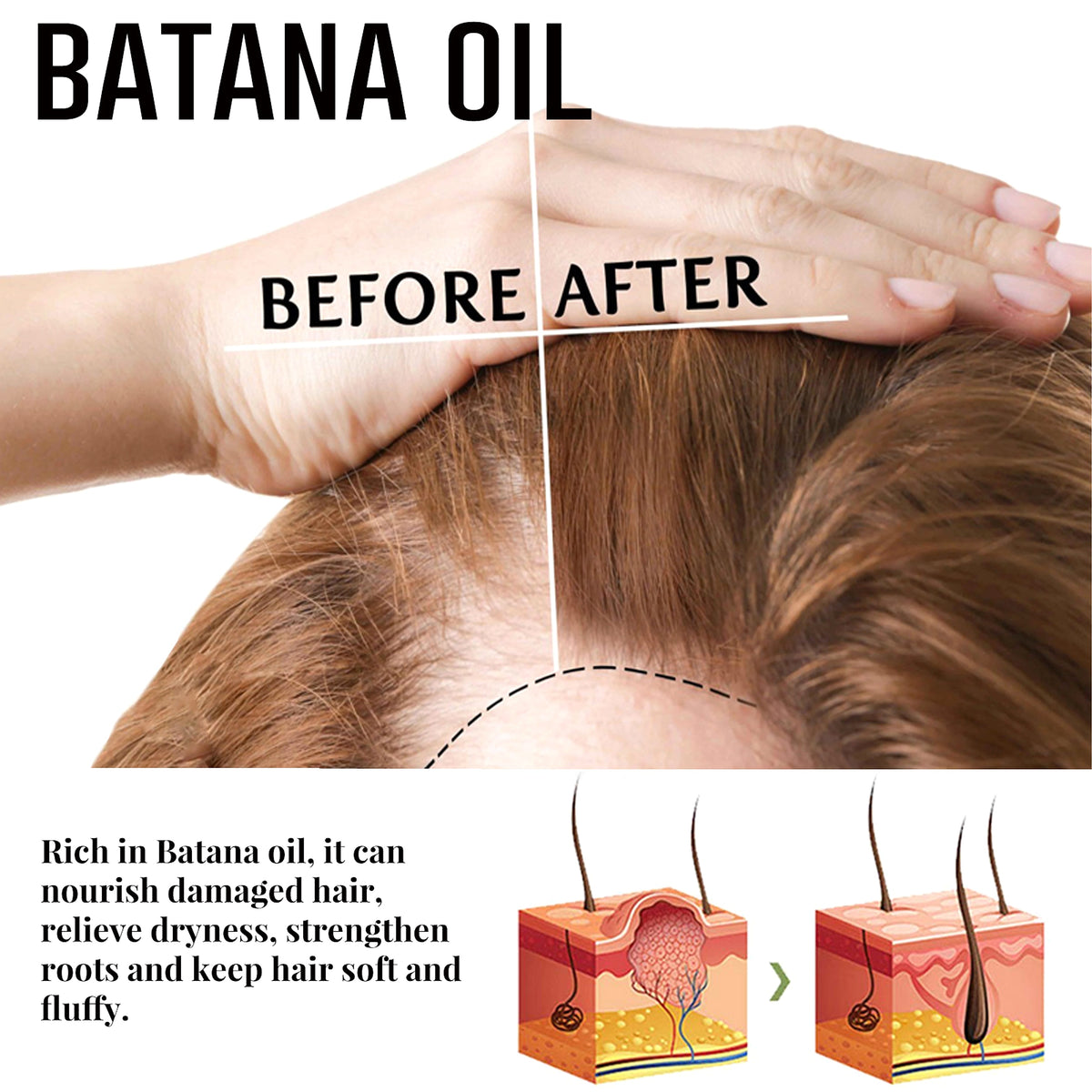 BananaGlow™ Hair Recovery Elixir – Root Booster & Split-End Repair - enhanced image 4