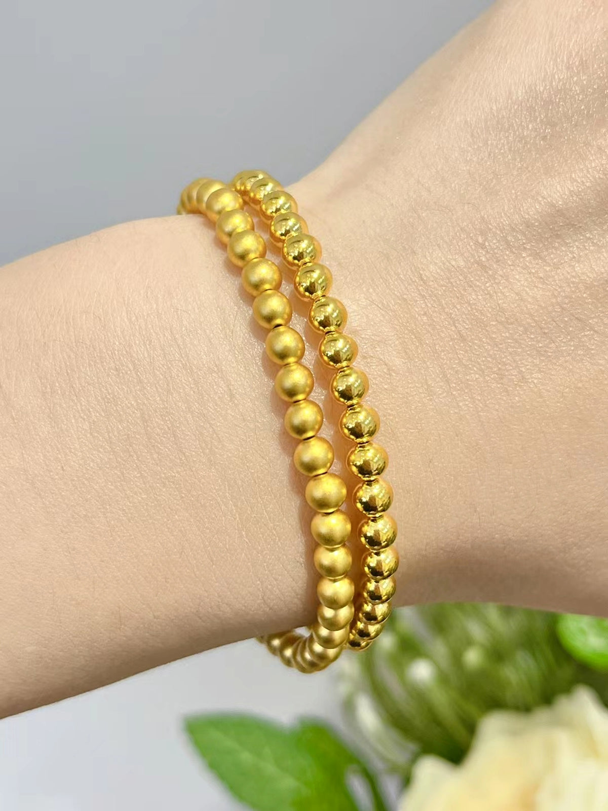 Bead Bead Hand String 999 Full Gold Material 5D Cyanide Free - enhanced image 4