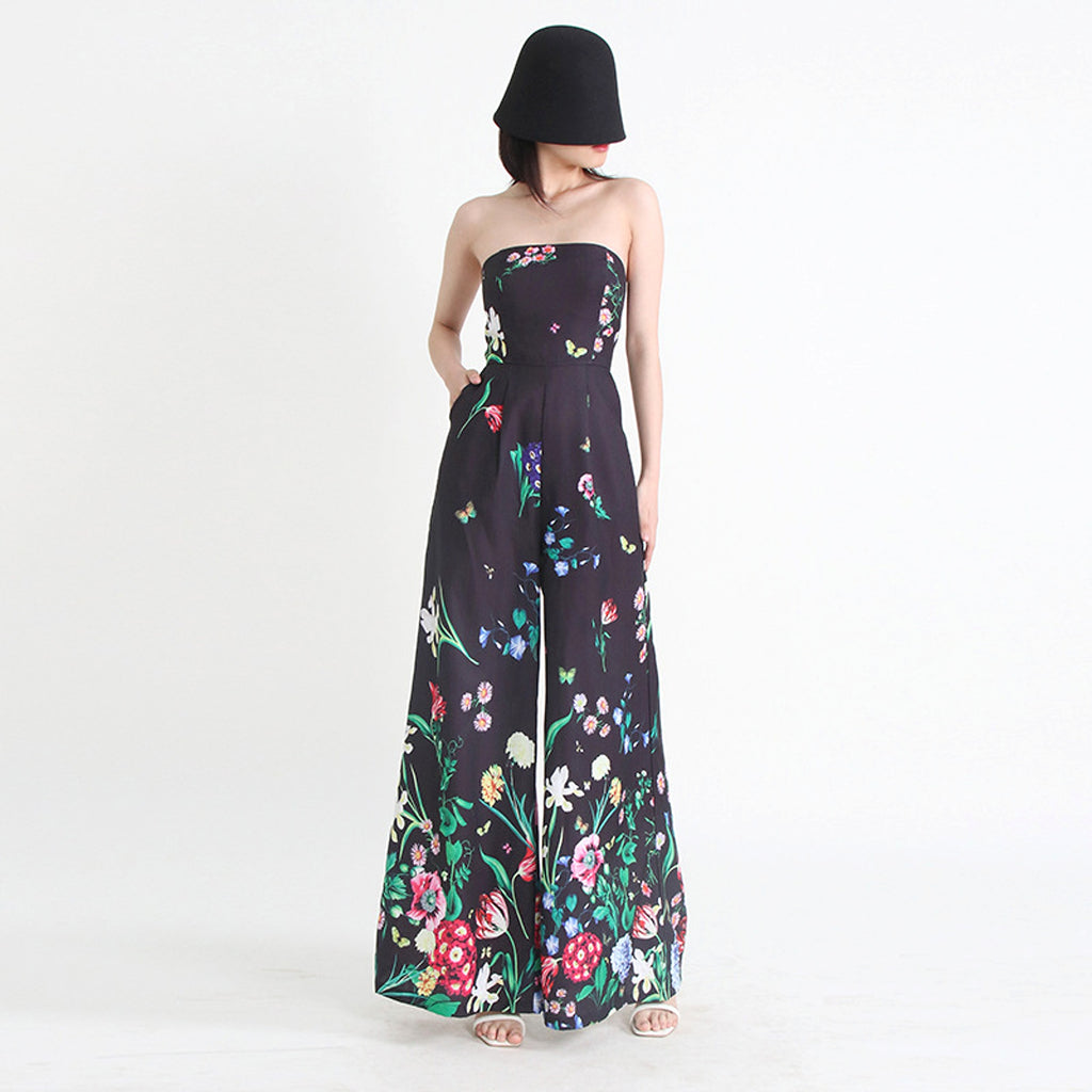 Botanical Floral Print Jumpsuit - enhanced image 4