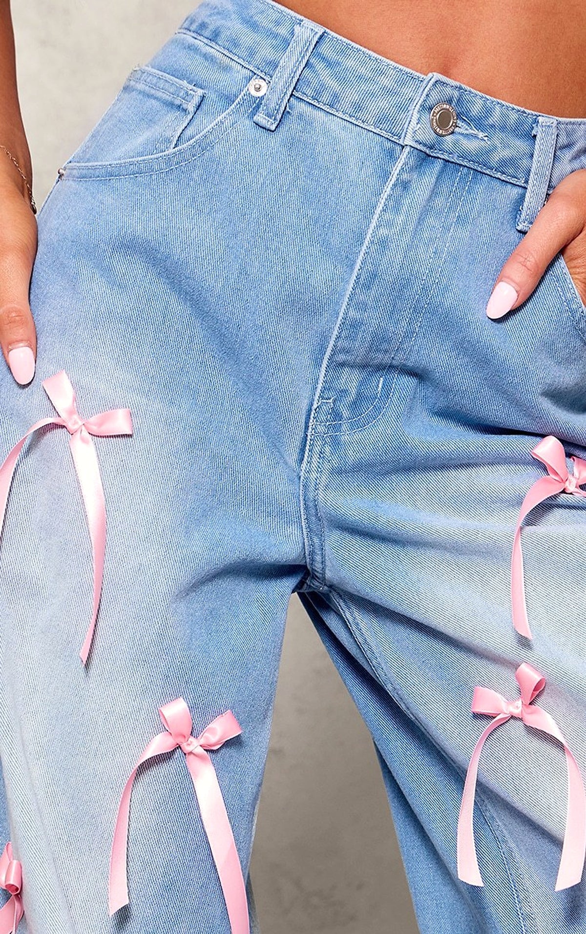 Bow High Waist Wide Leg Jeans – Haute Edition 25 - enhanced image 4