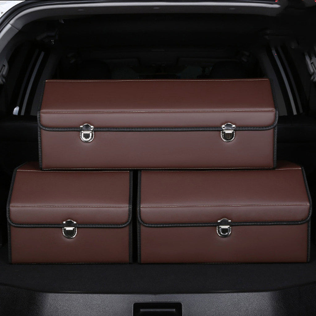 CarVault™ – Foldable Car Trunk Storage Box (Leather Style) - enhanced image 4