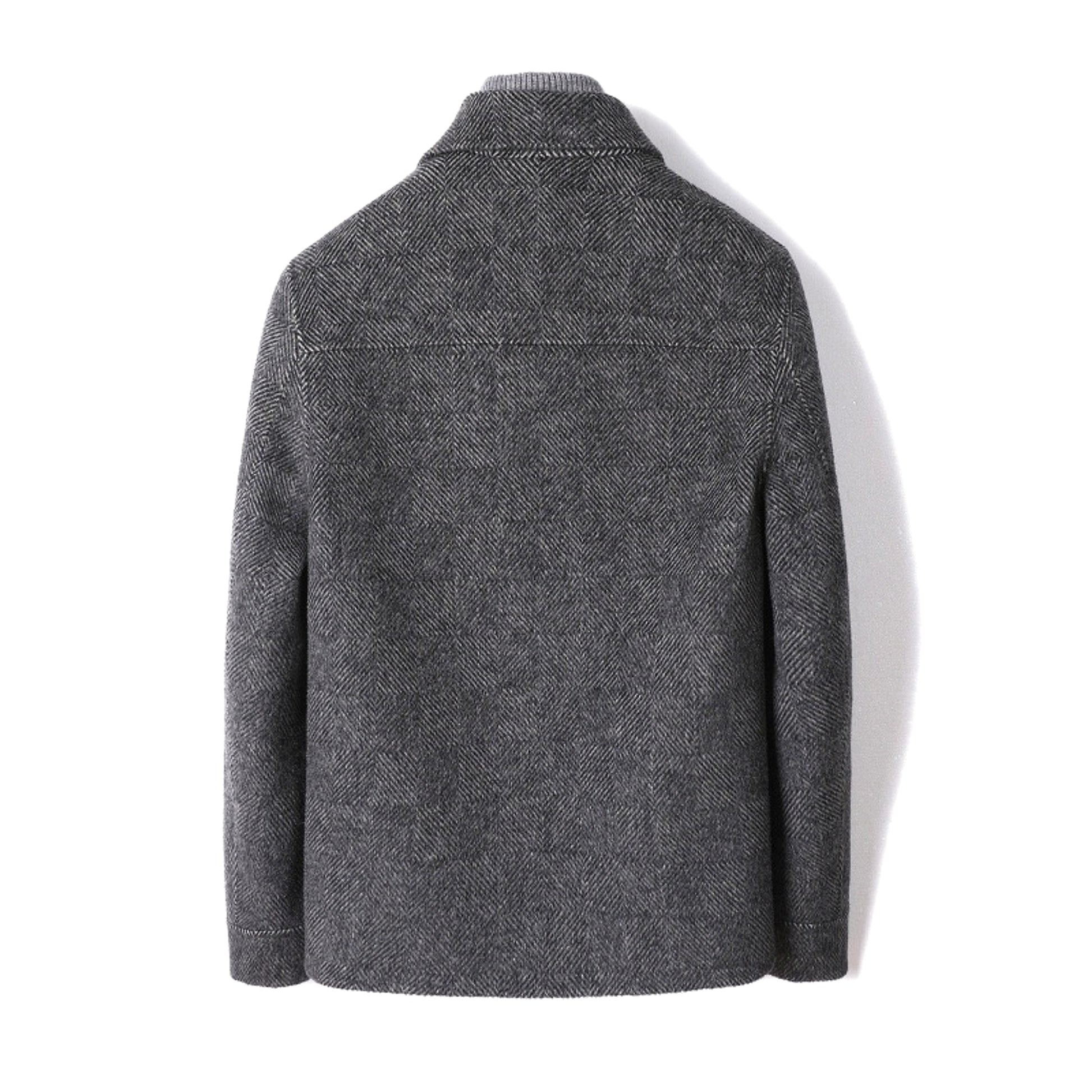 Cashmere Short Wool Jacket Men - enhanced image 4