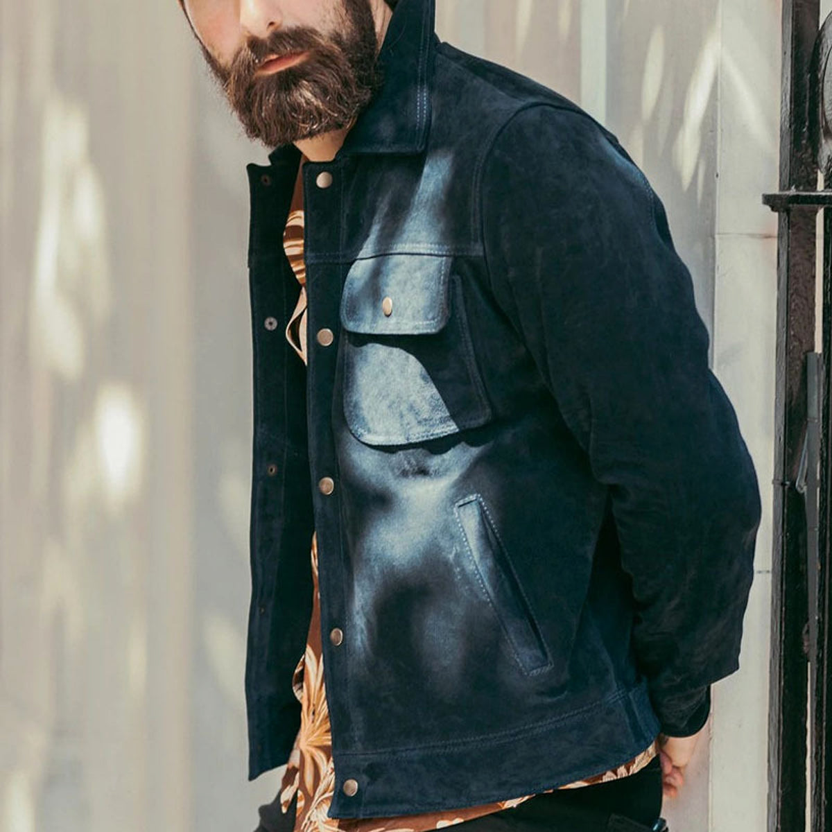 1.A. Casual And Fashionable Solid Color Jacket For Men - enhanced image 4