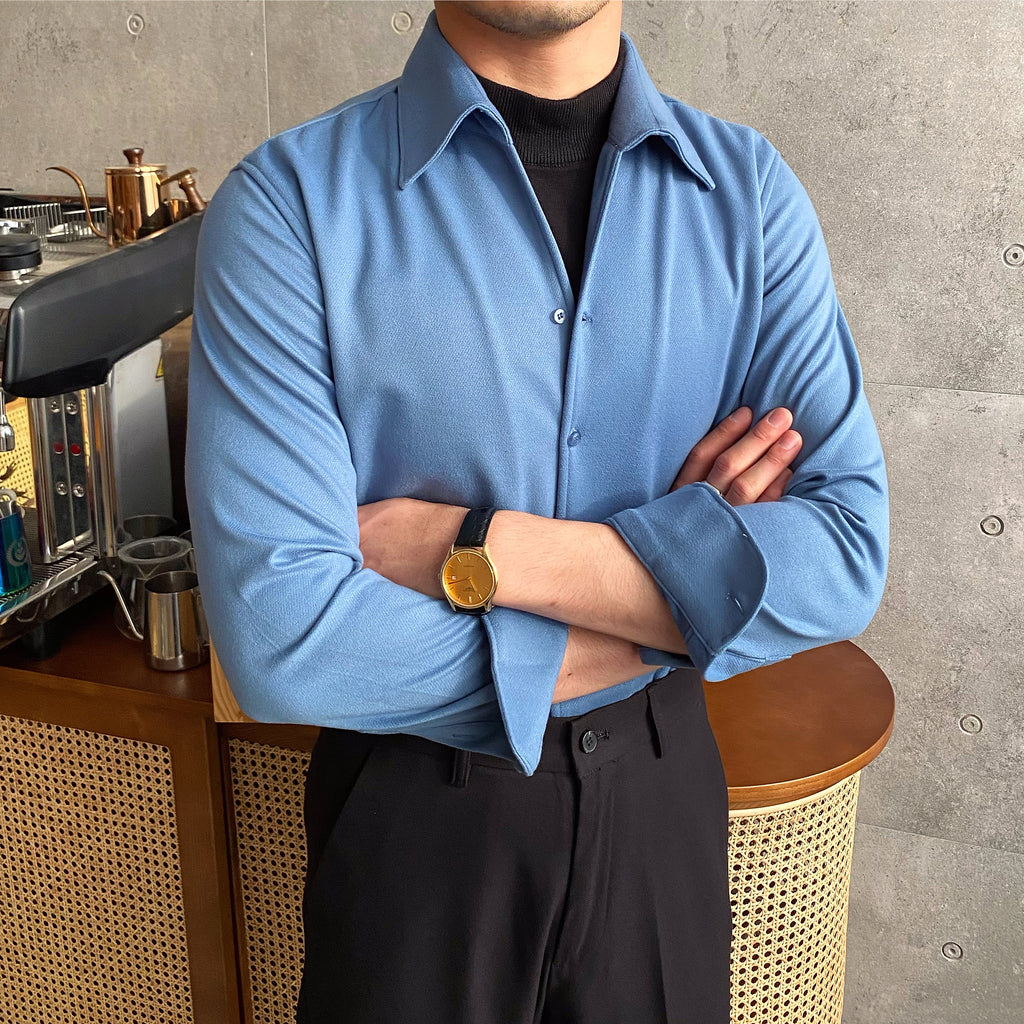 Casual Versatile DressShirt For Trendy Men - enhanced image 4