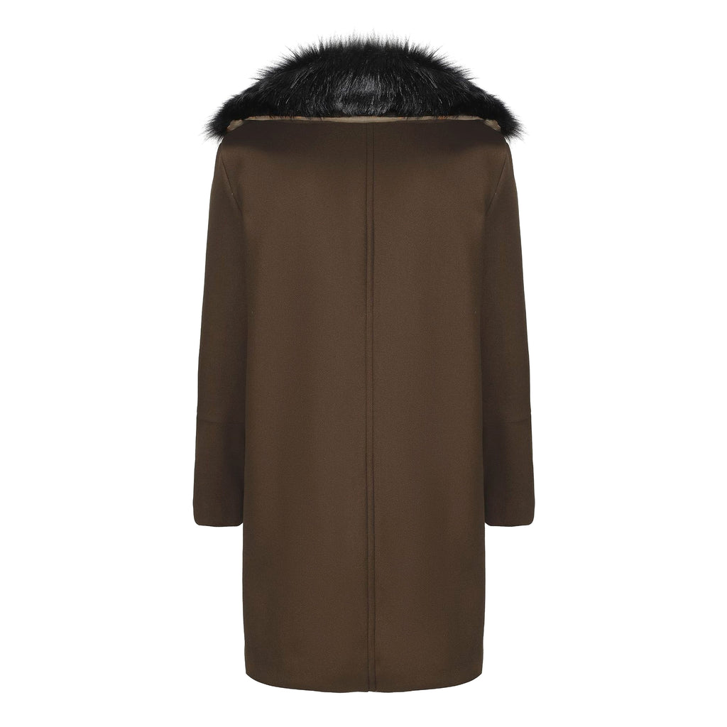 Casual Woolen Men's Trench Coat Men - enhanced image 4